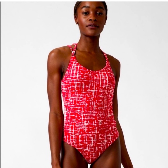 Athleta Swim Athleta Womens Keyhole Back Tie Strap One Piece